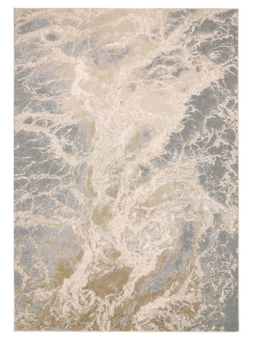 Feizy Aura 3563F Beige Gray Marble Machinemade Rug