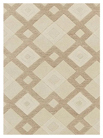 KAS Eternity 1055 Ivory Contemporary Tufted Rug