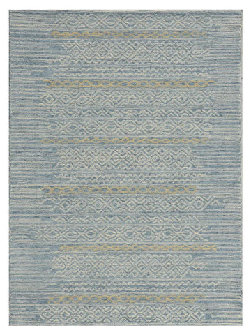 KAS Hudson 2466 Blue Transitional Tufted Rug