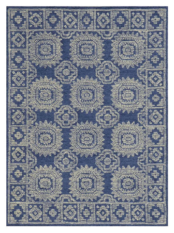 KAS Hudson 2469 Navy Transitional Tufted Rug