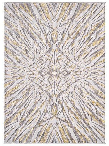 KAS LUNA 7146 Ivory Gold Transitional Machinemade Rug