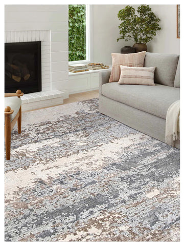 Artisan Mary Beige Contemporary Knotted Rug