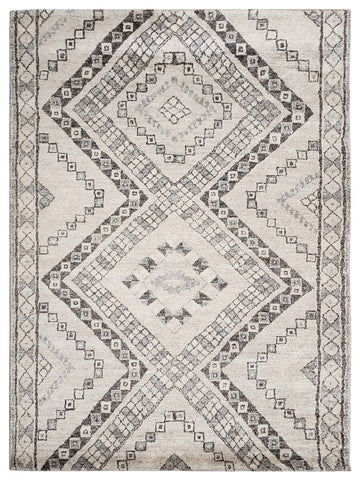 Marion Dk.Grey Ivory Transitional Knotted Rug