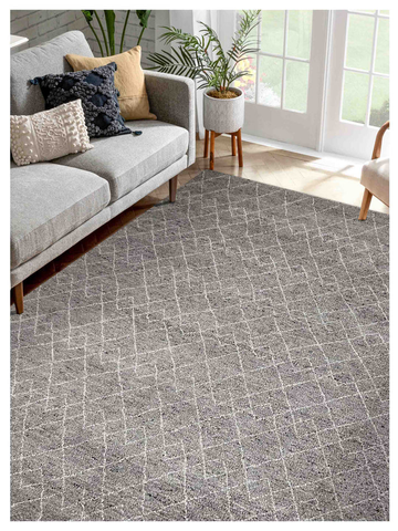 Marion Fog Natural Transitional Knotted Wool Rug