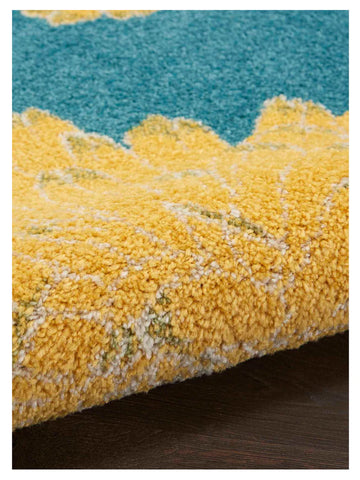 Nourison Allur ALR06 Yellow Multicolor Contemporary Machinemade Rug