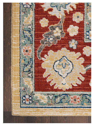Nourison Parisa PSA07 Gold Brick Traditional Woven Rug