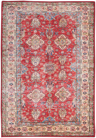 Nourison Fulton FUL01 Red Traditional Machinemade Rug