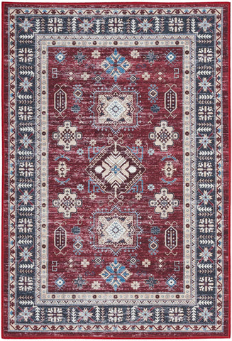 Nourison Fulton FUL03 Red Traditional Machinemade Rug