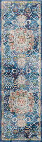 Nourison Home Ankara Global ANR03 Blue Traditional Machinemade Rug