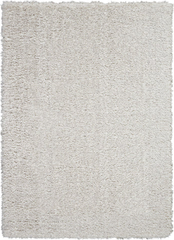 Nourison Home Luxe Shag LXS01 Light Grey Contemporary Machinemade Rug