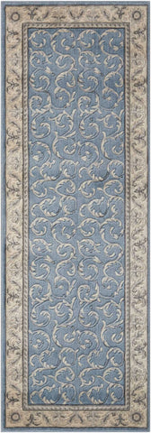 Nourison Home Somerset ST02 Light Blue Traditional Machinemade Rug
