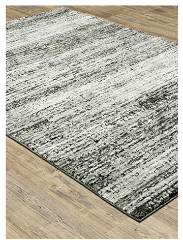 Oriental Weavers Atlas 8037G Ash Charcoal Casual Knotted Rug