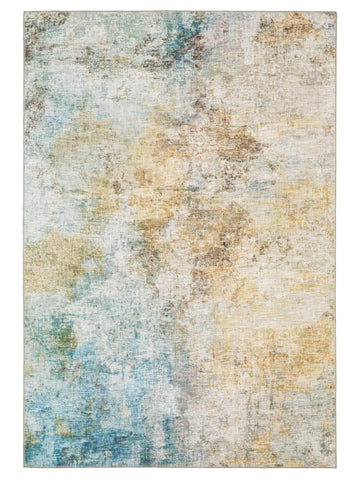 Oriental Weavers MYERS PARK MYP09 Yellow Blue Contemporary Machinemade Rug