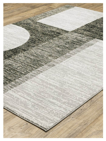 Oriental Weavers STRADA STR06 Charcoal Grey Contemporary Machinemade Rug