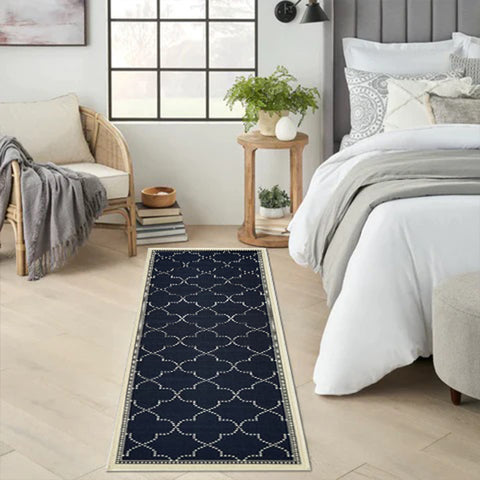 Oriental Weavers MARINA 6025P Navy Ivory Rug