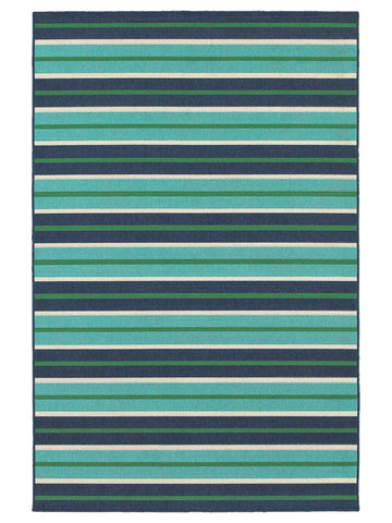 Oriental Weavers MERIDIAN 9652F Blue Green Outdoor Machinemade Rug