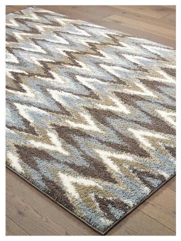 Oriental Weavers Verona 004D6 Grey Taupe Shag Machinemade Rug