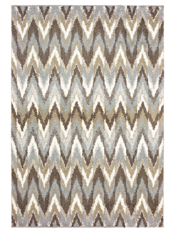 Oriental Weavers Verona 004D6 Grey Taupe Shag Machinemade Rug