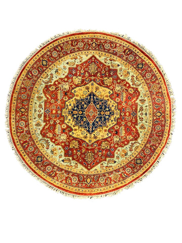 Artisan Anna Red Traditional Knotted Rug