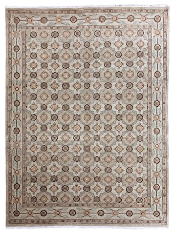 Uma Beige Traditional Knotted Rug