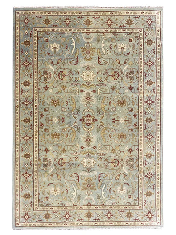 Uma Lt.Green Traditional Knotted Rug