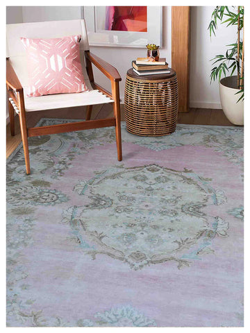 Artisan Freida Pink Camel Traditional Knotted Rug
