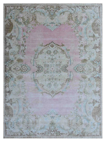 Artisan Freida Pink Camel Traditional Knotted Rug