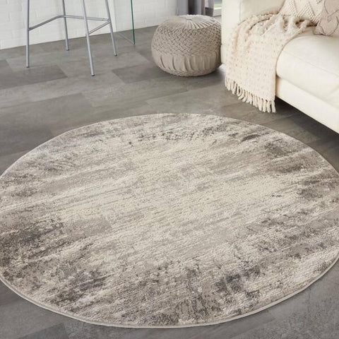 Nourison Cyrus CYR04 Ivory Grey Contemporary Machinemade Rug