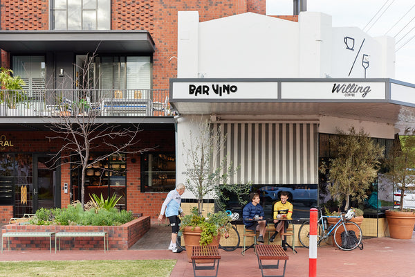 Willing Coffee Mount Lawley view from outside where cyclists sit