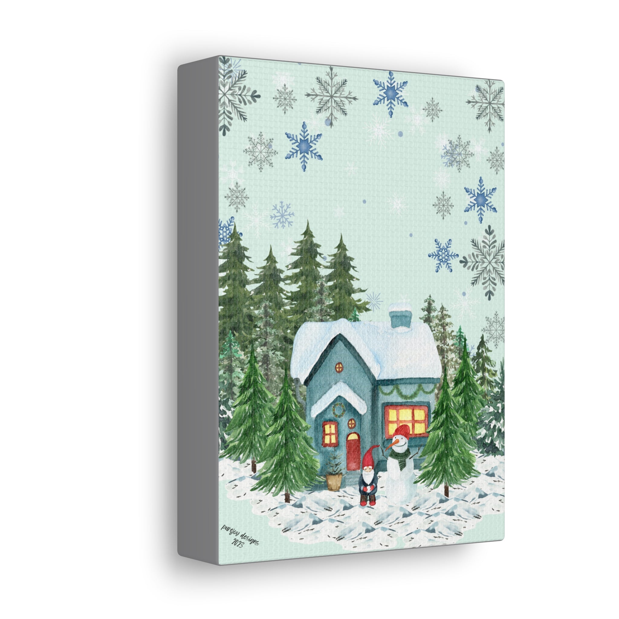 Festive Scene ( 5 x 7 canvas )