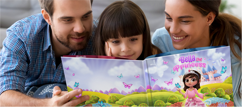 Reading personalized books as a family