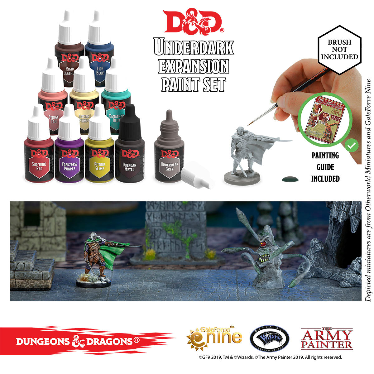 D&D Monsters Paint Set with a FREE Owlbear - The Army Painter