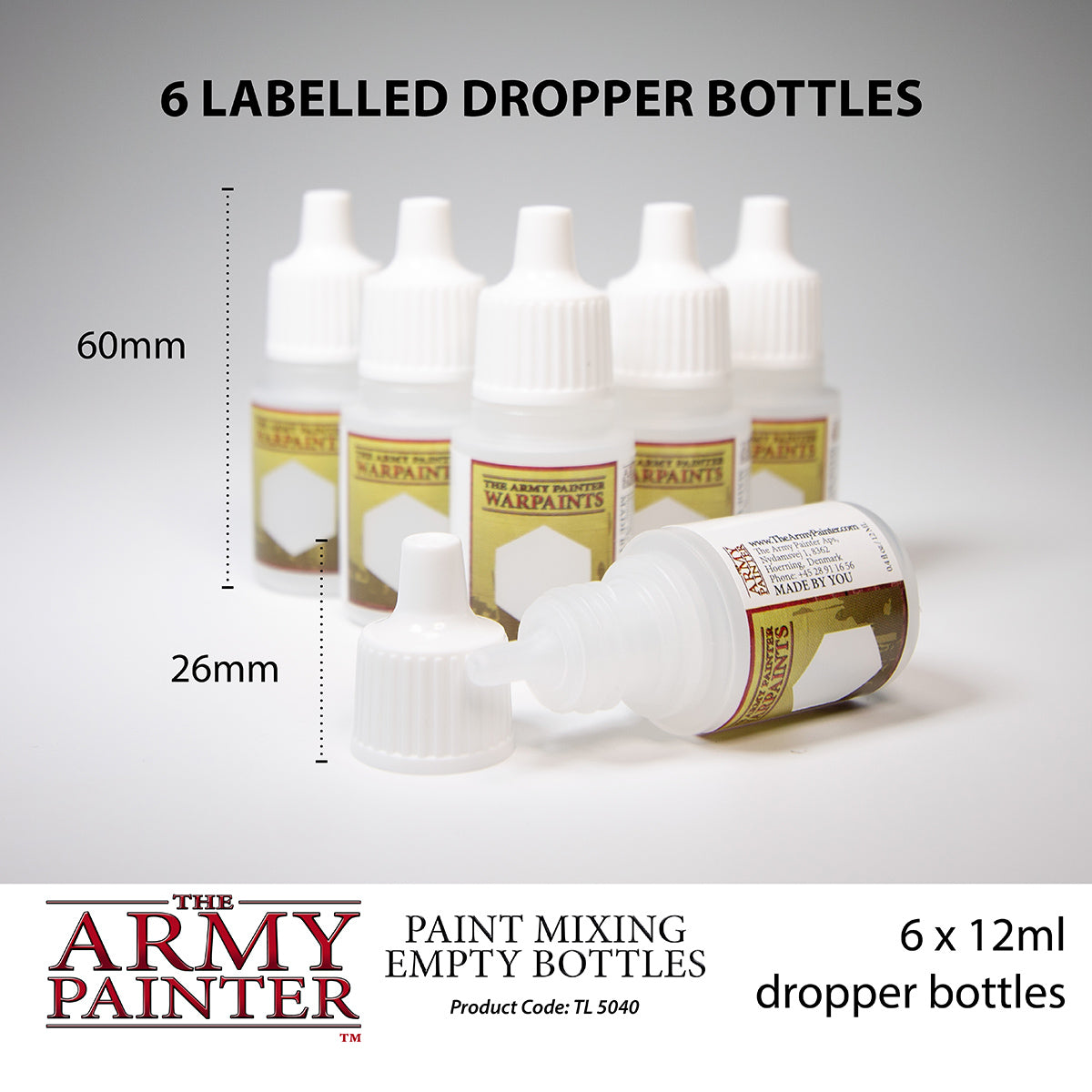 5ml Paint Vials w/ Stainless Mixing Balls (x10)
