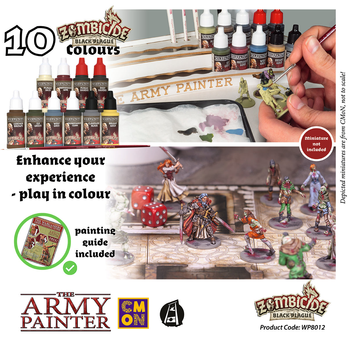 The Army Painter Zombicide 2nd Edition Core Paint Set, 20 Acrylic Paints