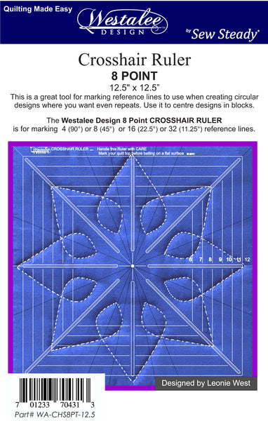 ruler printable â€“ Ruler Design 8 point www.SewSteady.com Westalee Crosshair