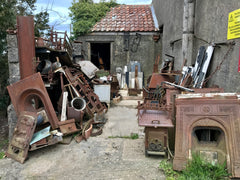 Old salvaged fireplaces