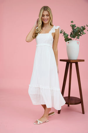 Ruffle Midi Dress - Signed by Heather Boutique