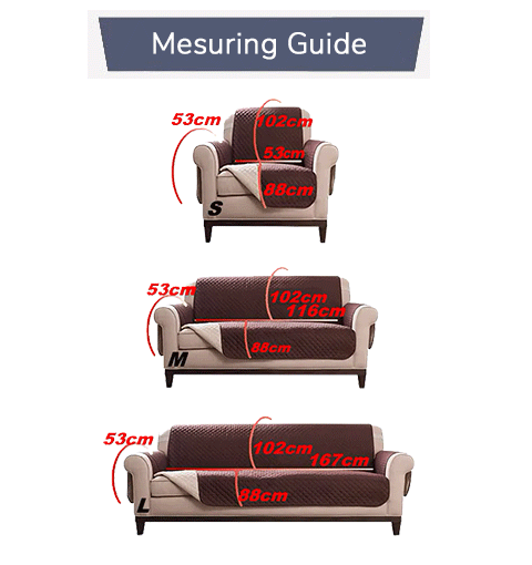 Mesuring Guide Protector Couch | Comfy Covers