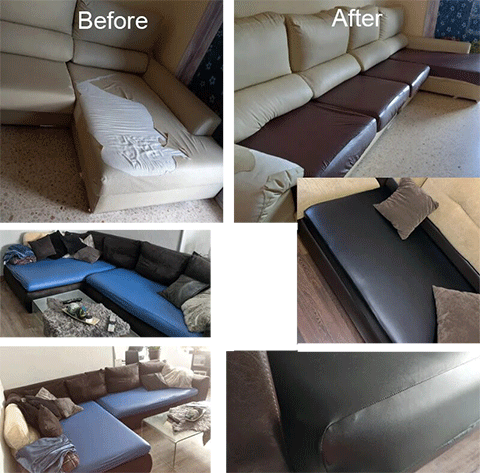 Before After Cushion Couch Cover | Comfy Covers