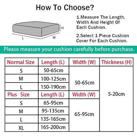 Cushion Couch Cover Dimensions | Comfy Covers