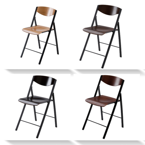 כסאות מתקפלים מעץ יוקרתי ב4 גוונים צבעים