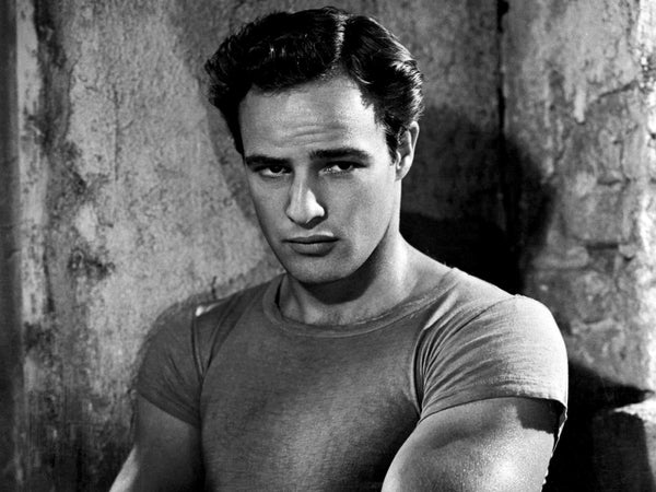 brando in streetcar in iconic t shirt