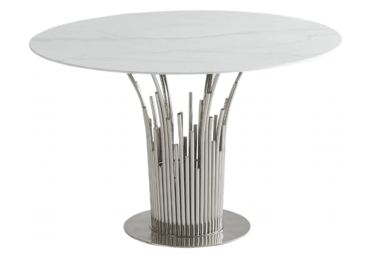 Table à manger ronde marbre blanc EVE New Design