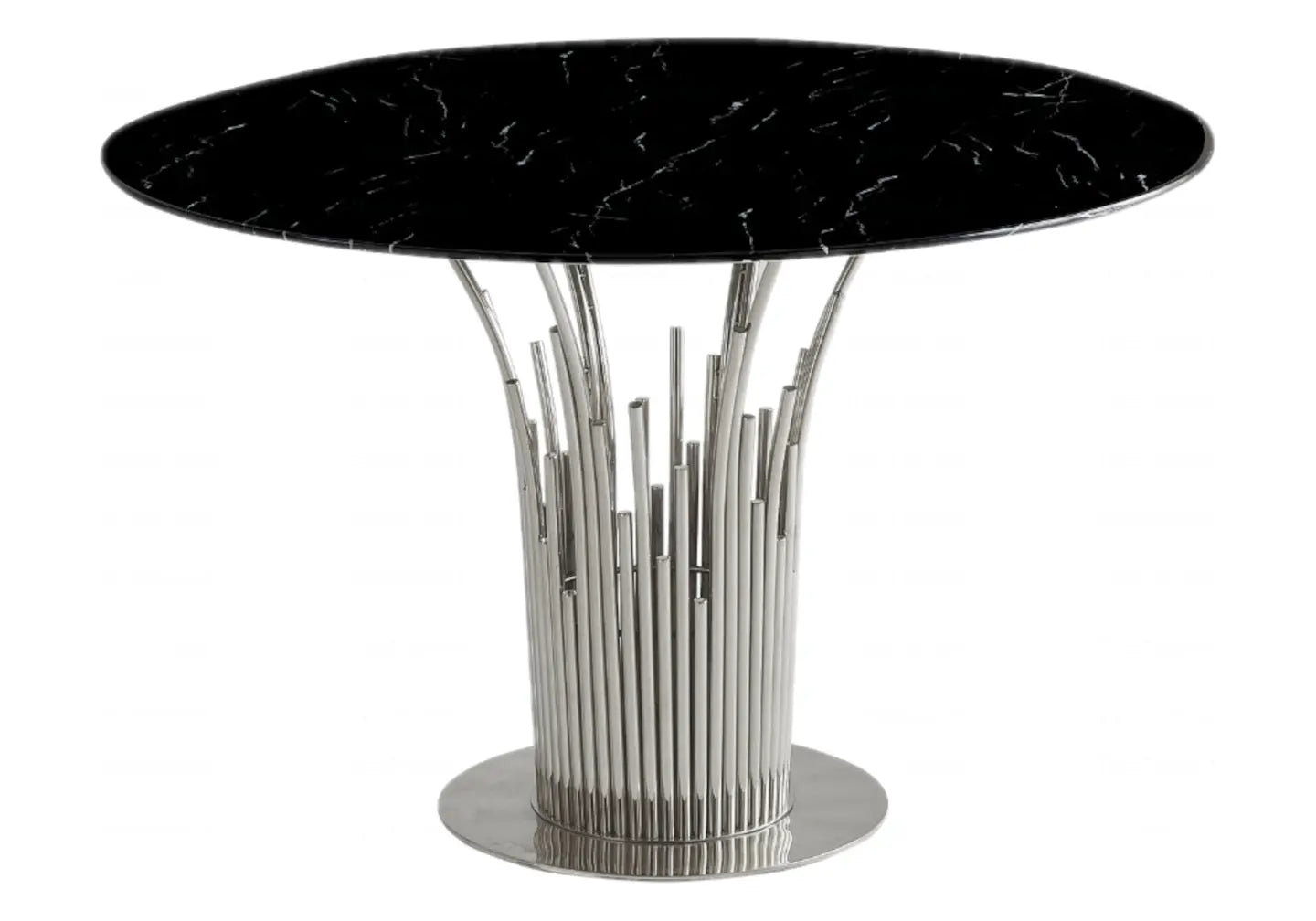 Table à manger ronde marbre noir EVE New Design