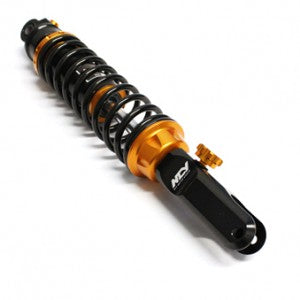 Orange Performance shocks for the Yamaha Zuma 125.