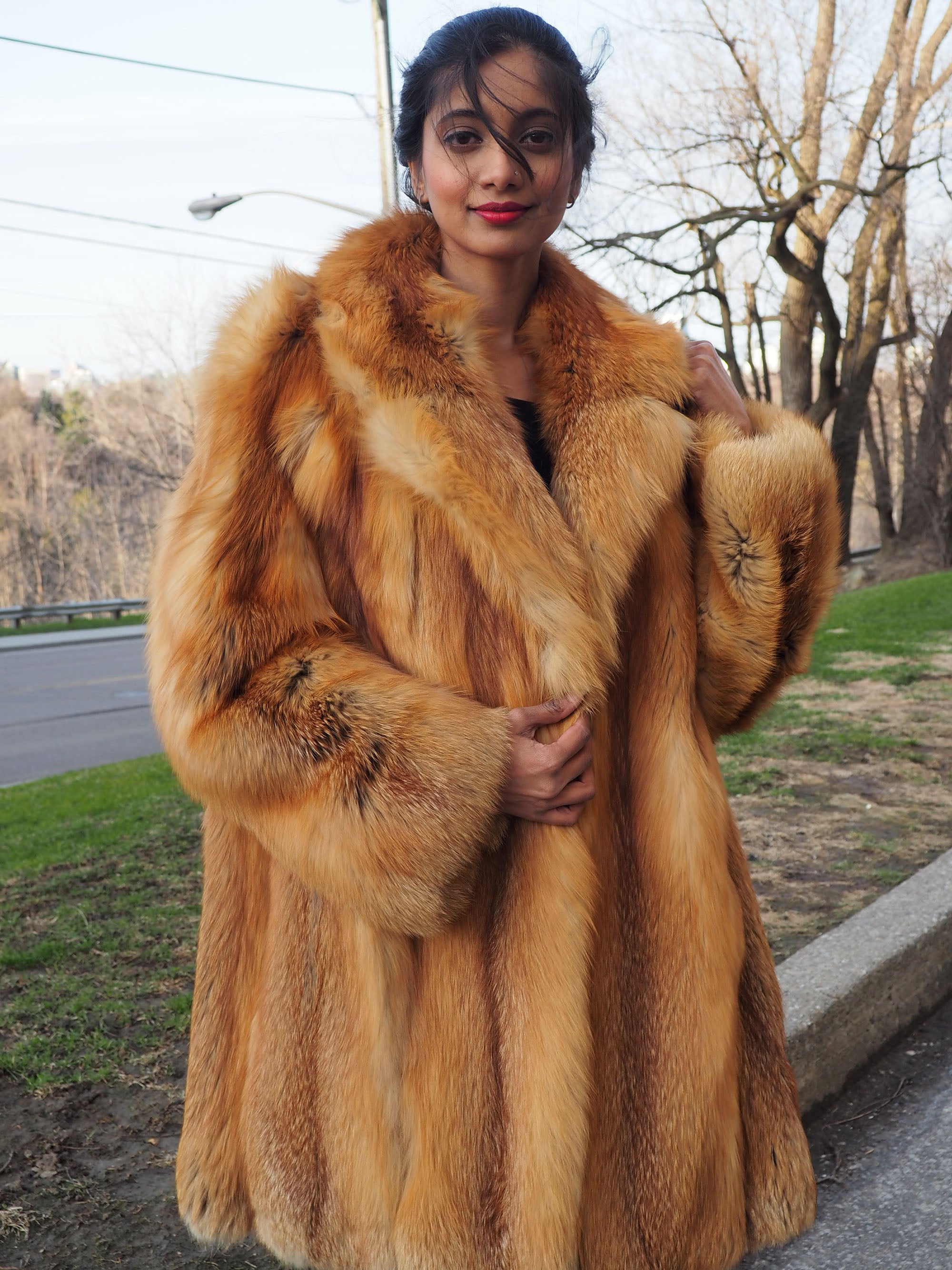 red fox fur