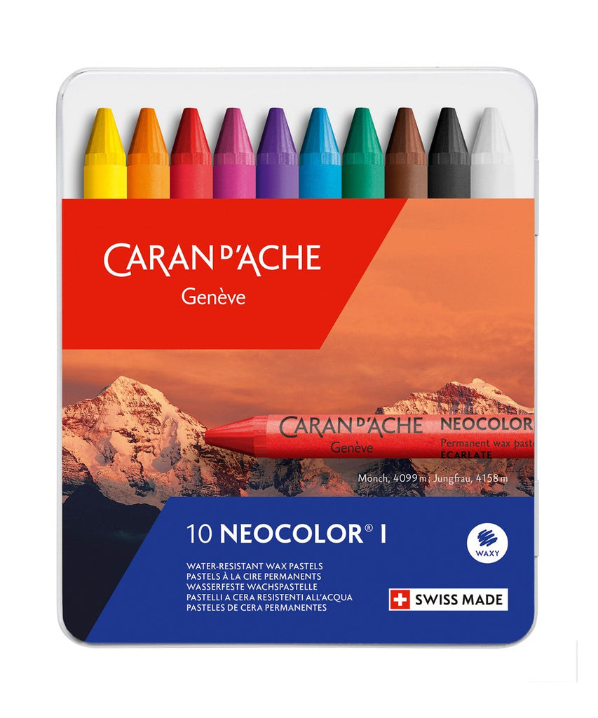 Caran d'Ache Neocolor Pastels 1 Assorted Tin of 30 - Caran D'Ache