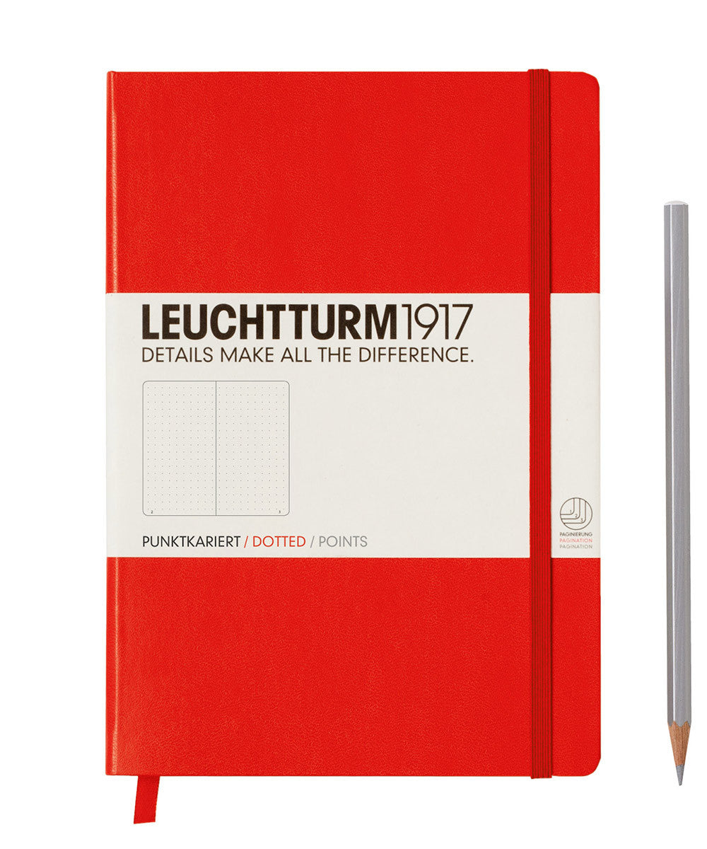 Leuchtturm1917 Medium (A5) Hardcover Notebook  Red  The Hamilton Pen