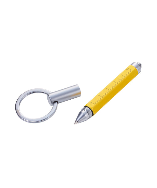 Troika Micro Construction Keylight Pen & Key Ring - Yellow