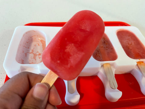 Watermelon popsicle de-molded